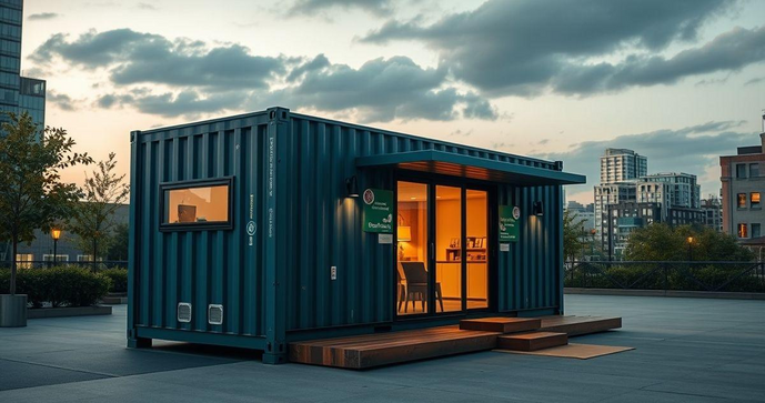 Escritório container: estrutura prática e econômica
