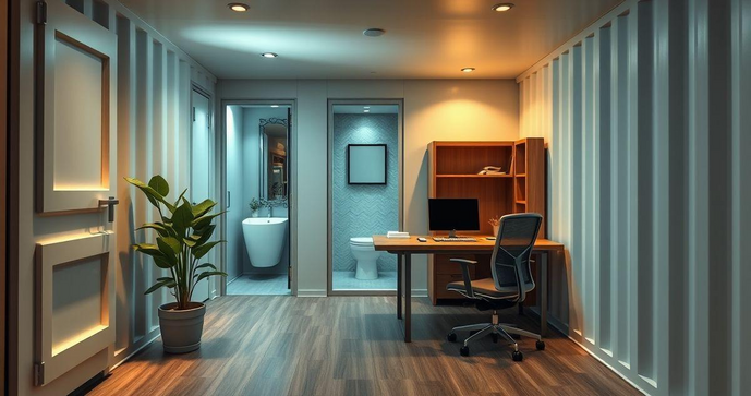 Container escritório com banheiro é a solução ideal para quem busca praticidade e conforto no trabalho. Container escritório com banheiro é a solução ideal para quem busca praticidade e conforto no trabalho.